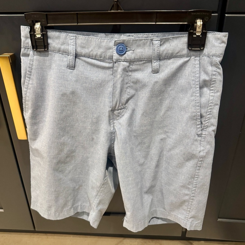 Boys RVCA Light Blue Flat-Front Shorts